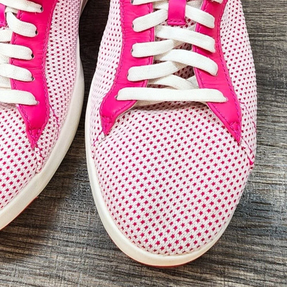 Cole Haan Zerogrand‎ Women's Pink White Star Mesh Sneakers Athletic Shoes 9.5 - Picture 3 of 7